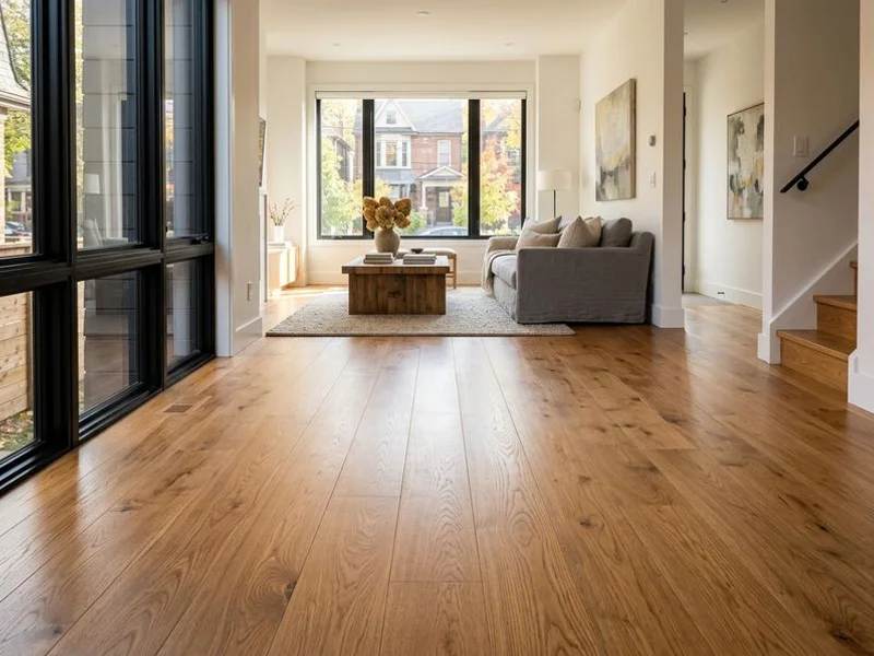 Hardwood floor after refinishing with Bona Traffic HD